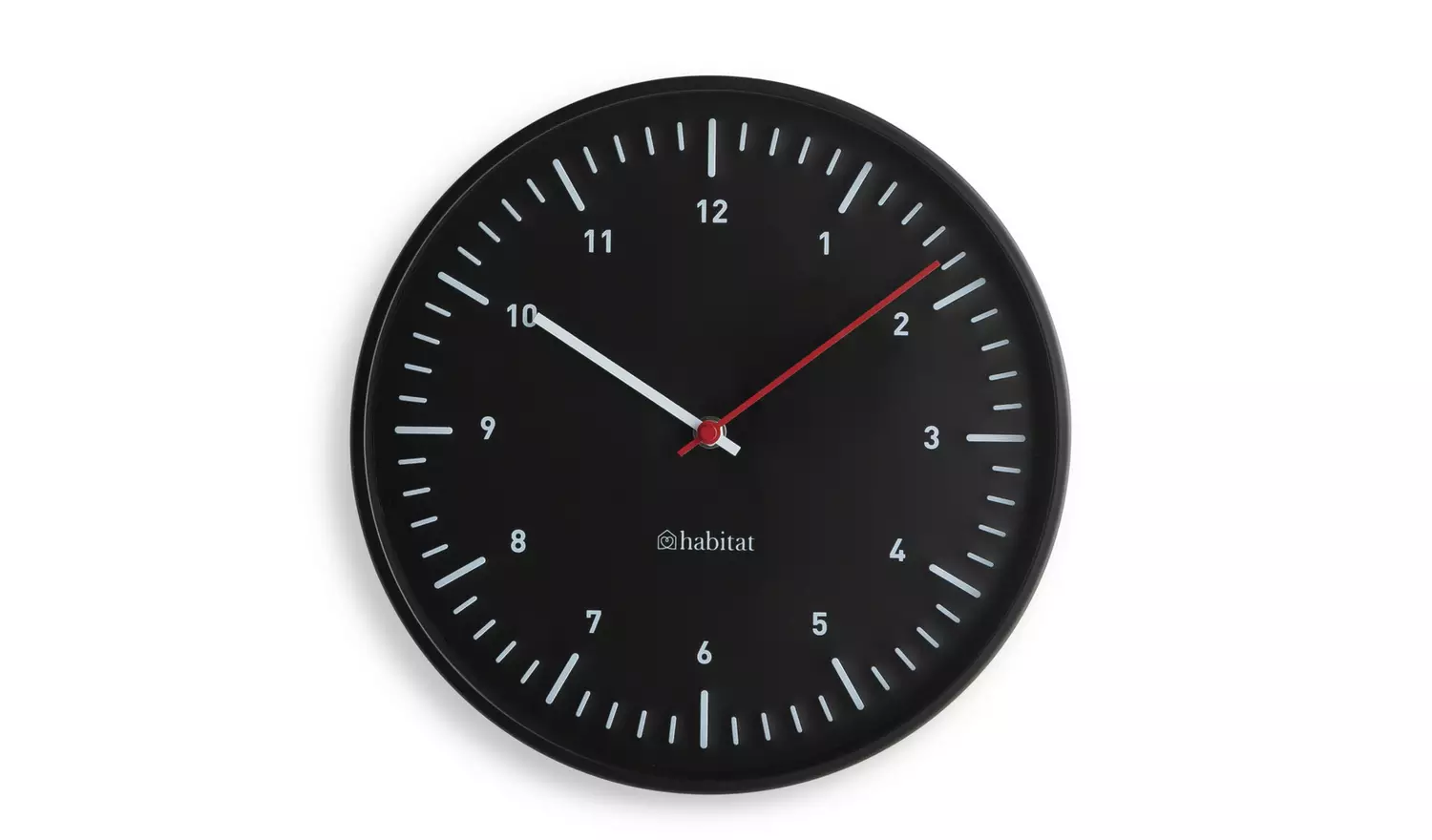 Habitat Analogue Wall Clock - Black