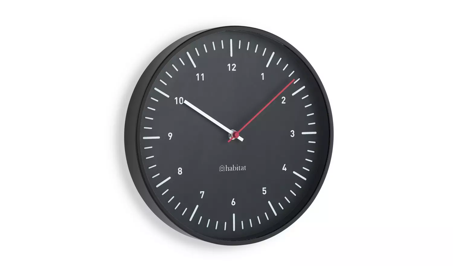 Habitat Analogue Wall Clock - Black