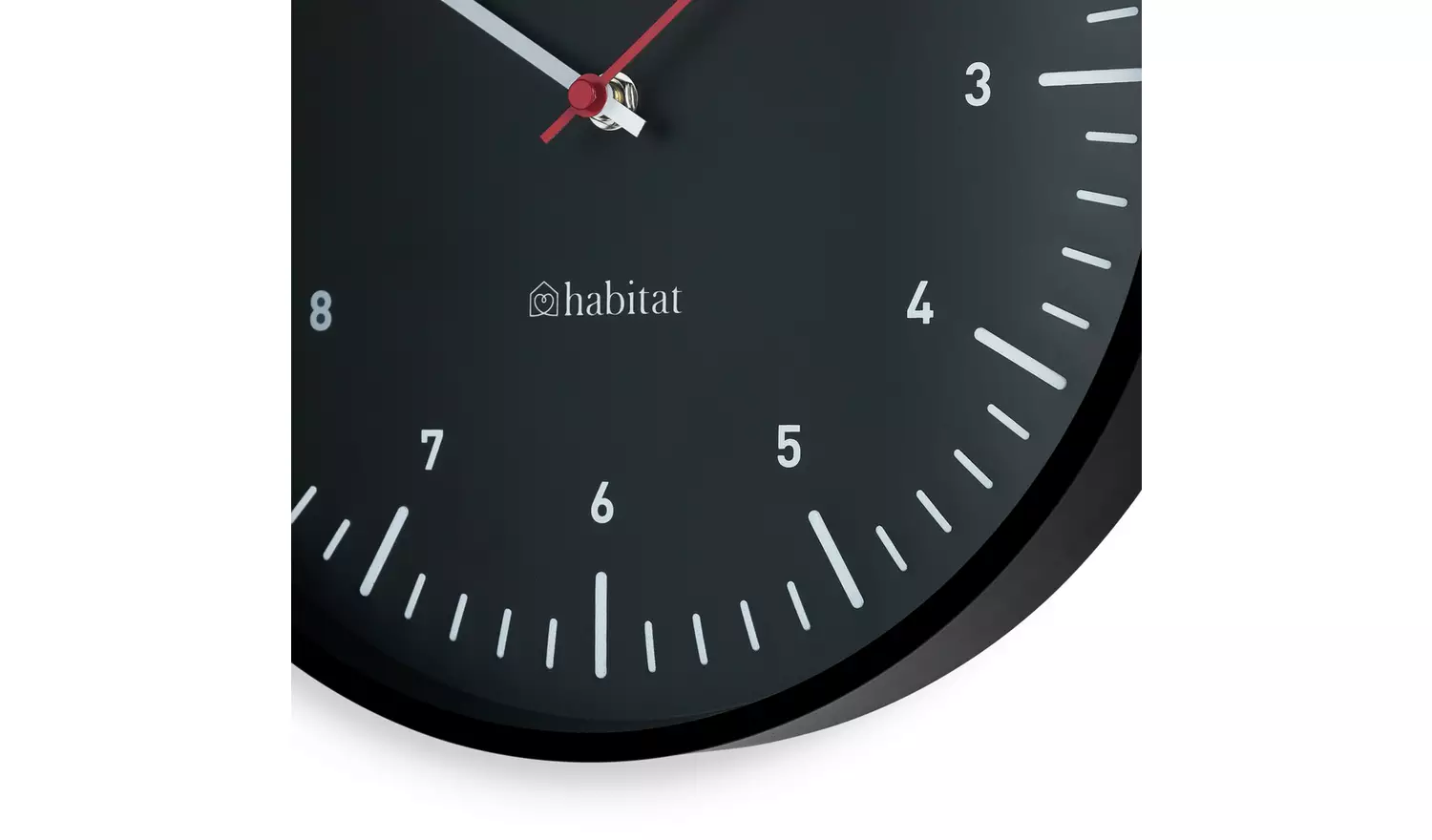 Habitat Analogue Wall Clock - Black