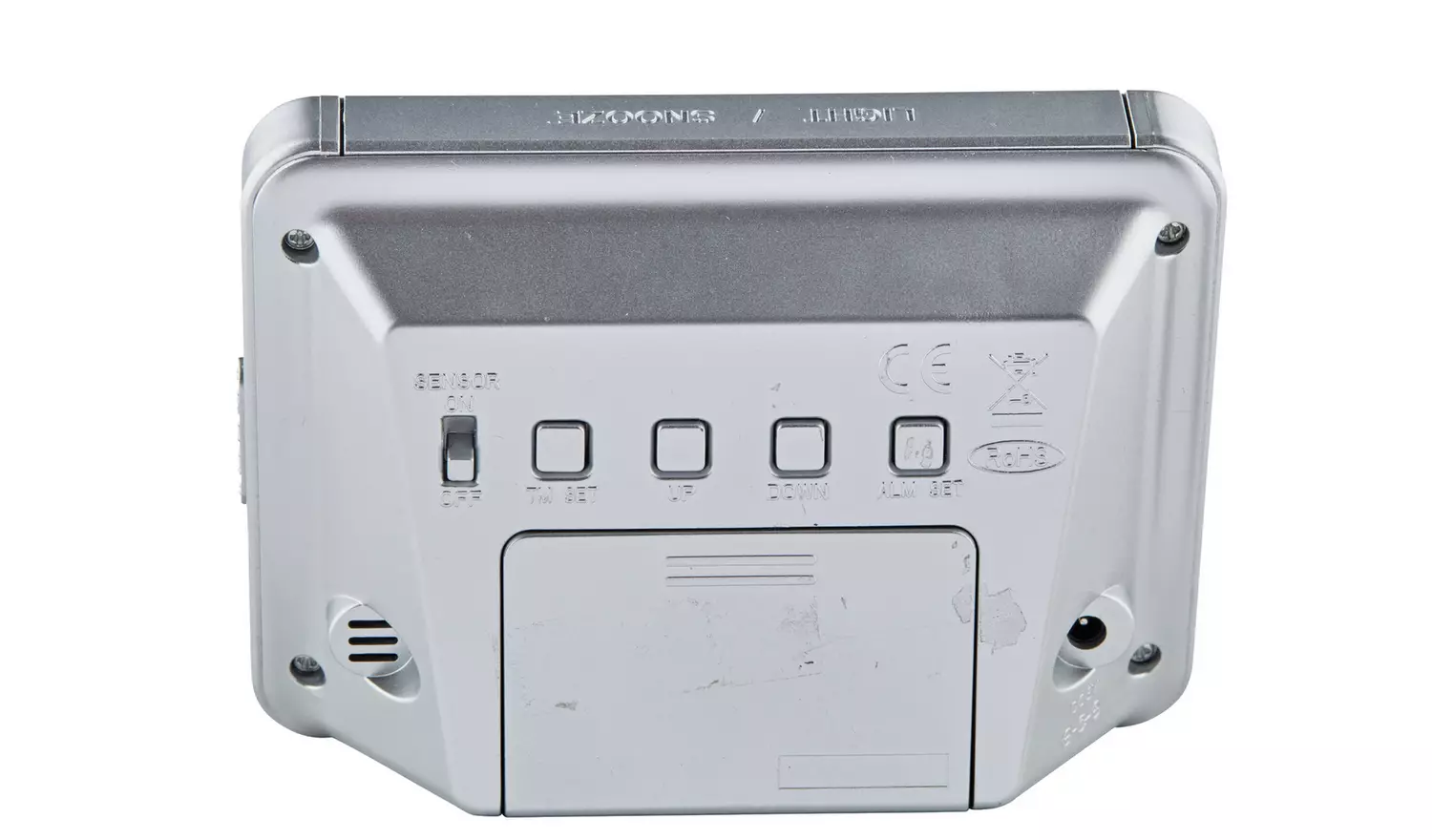 Constant Large Display Digital Alarm Clock - Silver