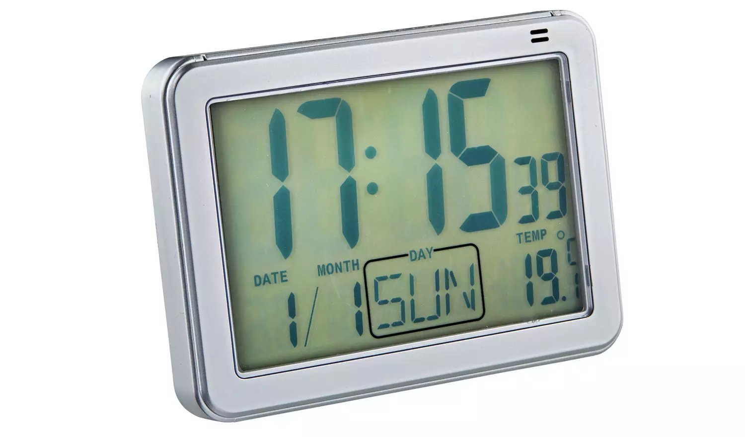Constant Large Display Digital Alarm Clock - Silver
