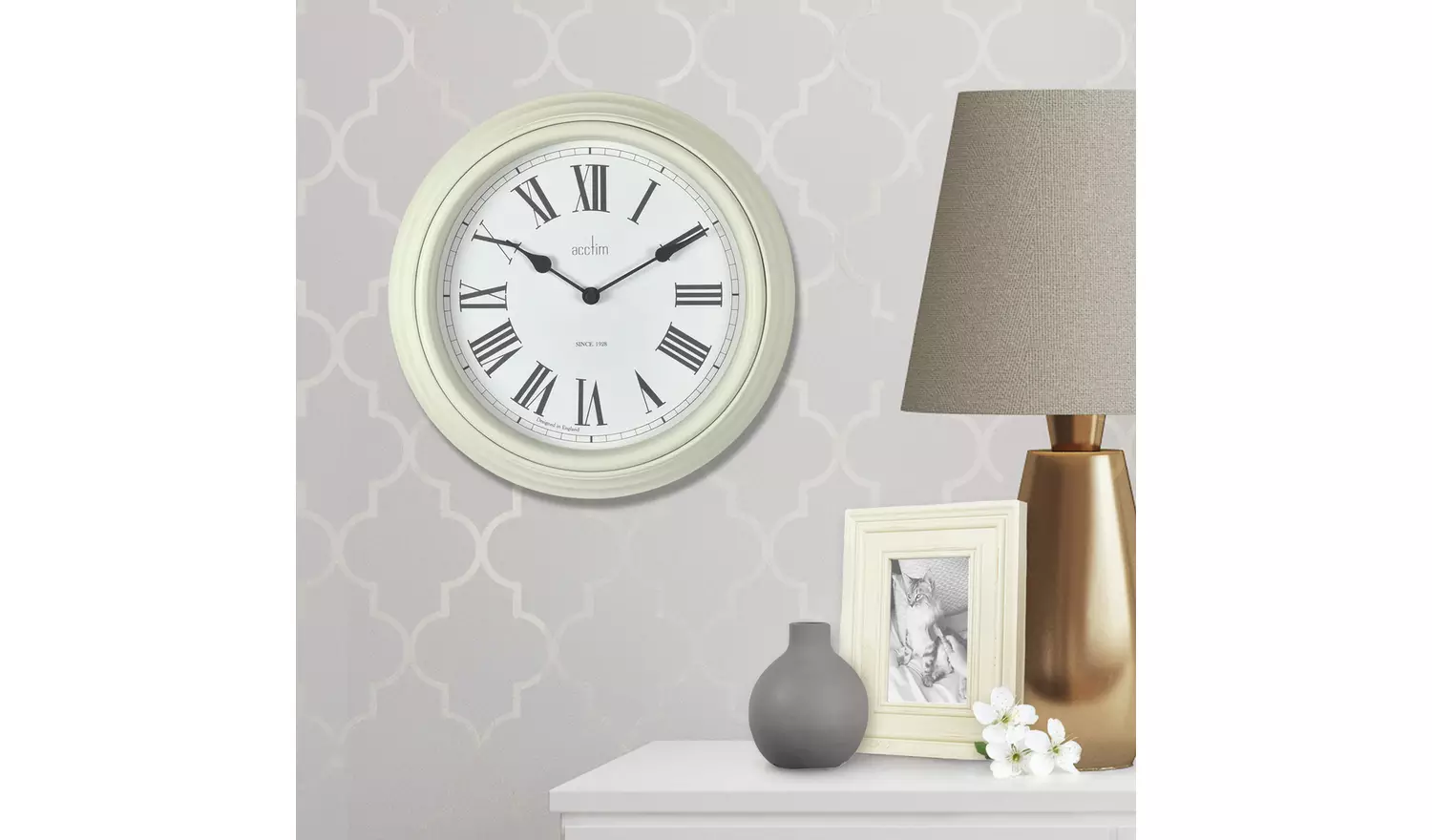 Acctim Vintage Wall Clock - Cream