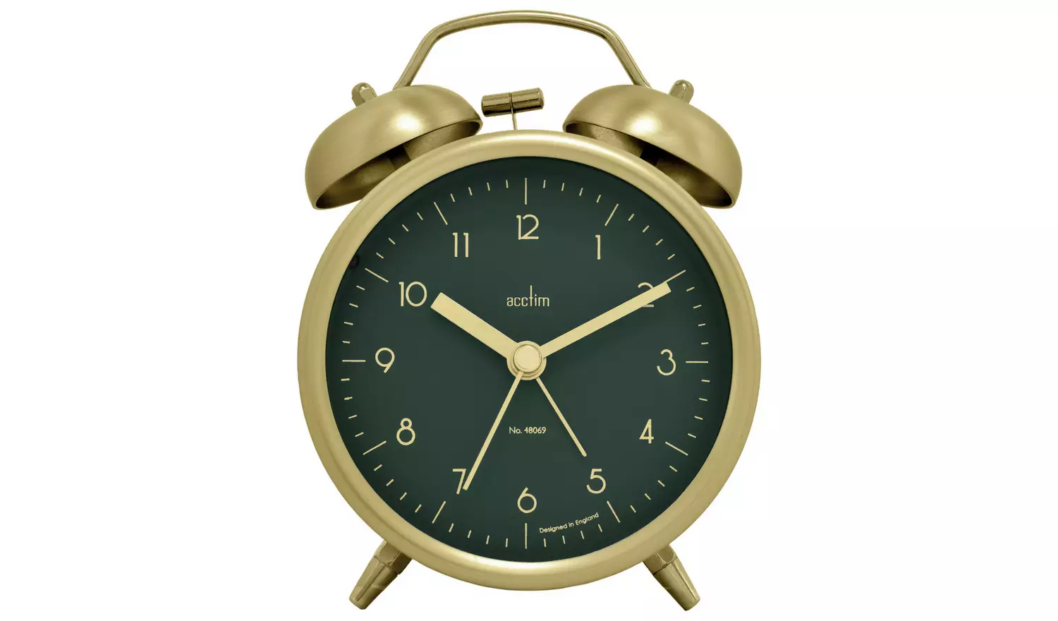 AcctimAksel Double Bell Alarm Clock - Brass