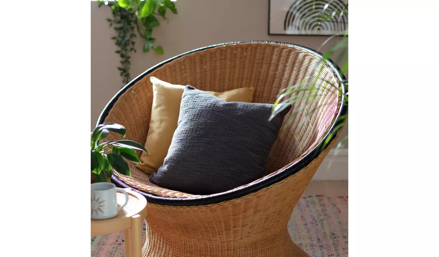 Habitat Plain Core Cushion - Grey - 43x43cm