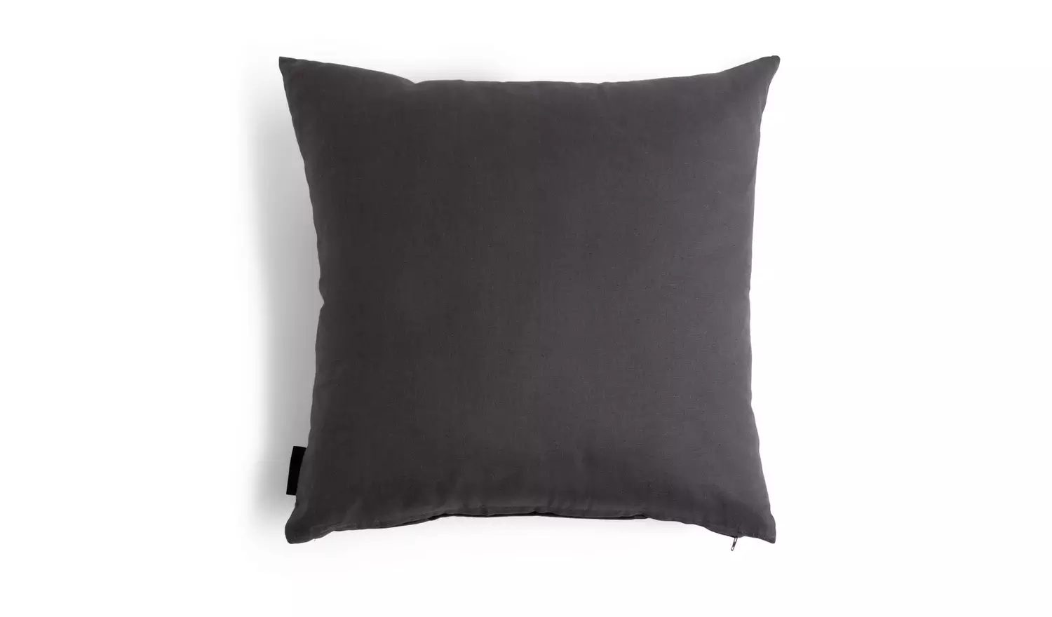 Habitat Velvet Panel Cushion - Grey & Black - 50x50cm