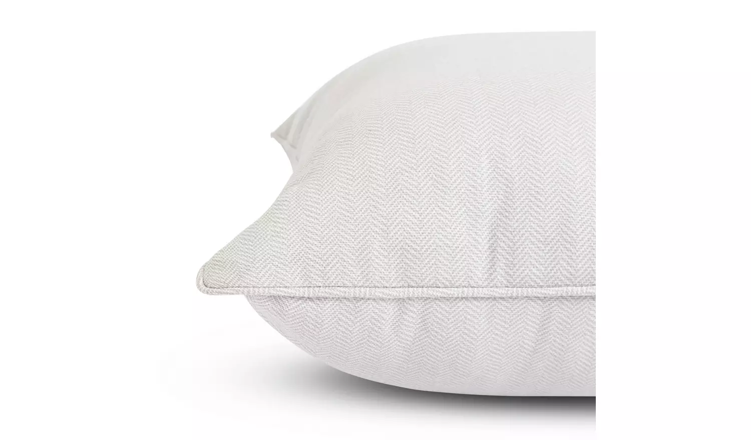 Habitat Herringbone Cushion Cover - Dove Grey - 43x43cm