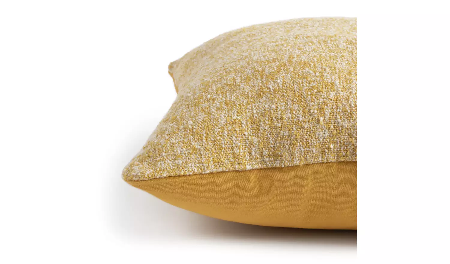 Habitat Boucle Cushion - Mustard - 50x50cm