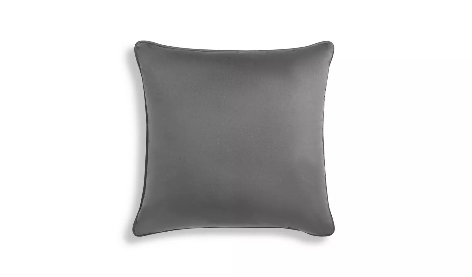 Habitat Velvet Cushion - Grey - 55x55cm