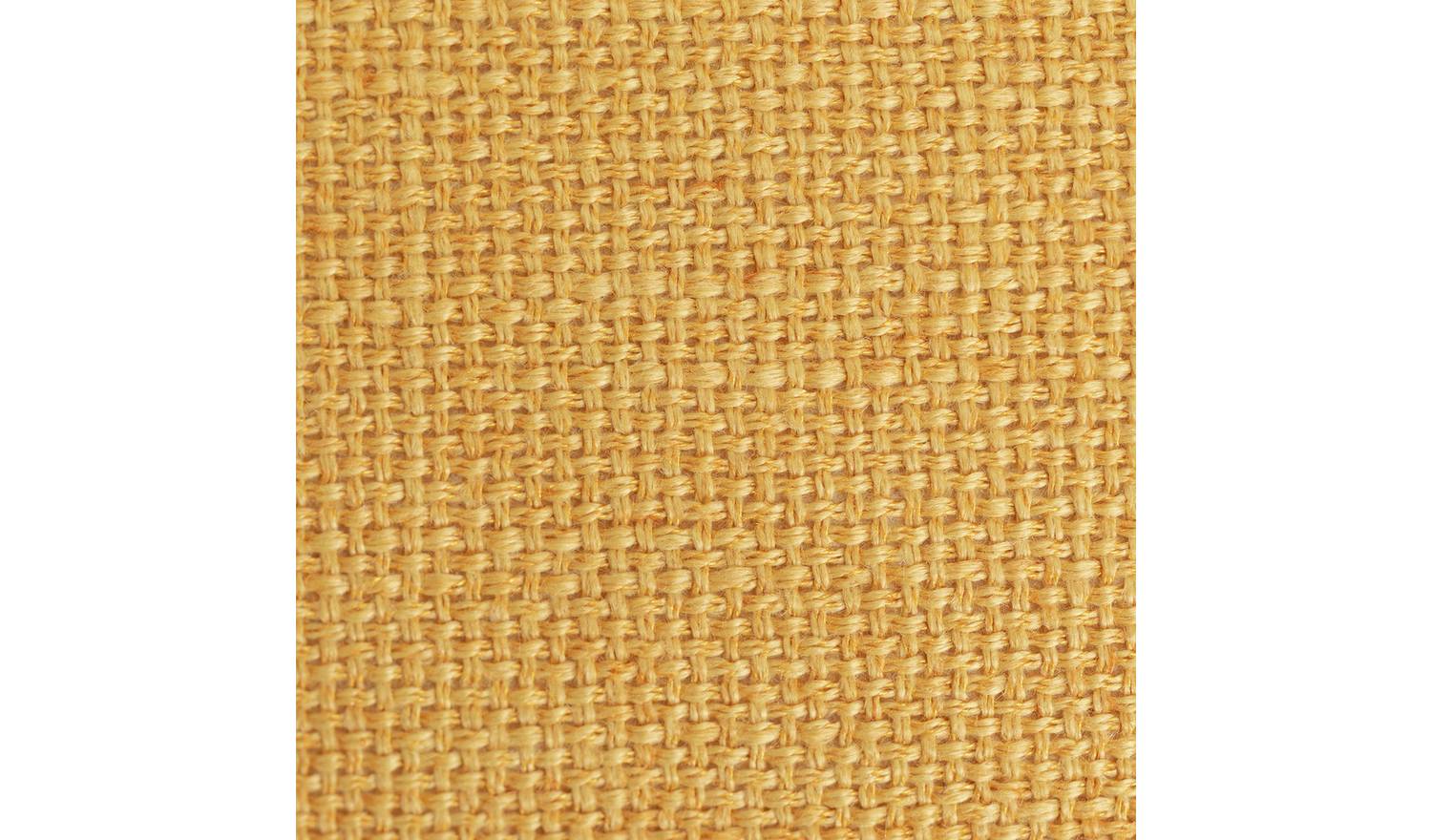 Habitat Basket Weave Cushion Cover -2 Pack -Mustard- 43x43cm