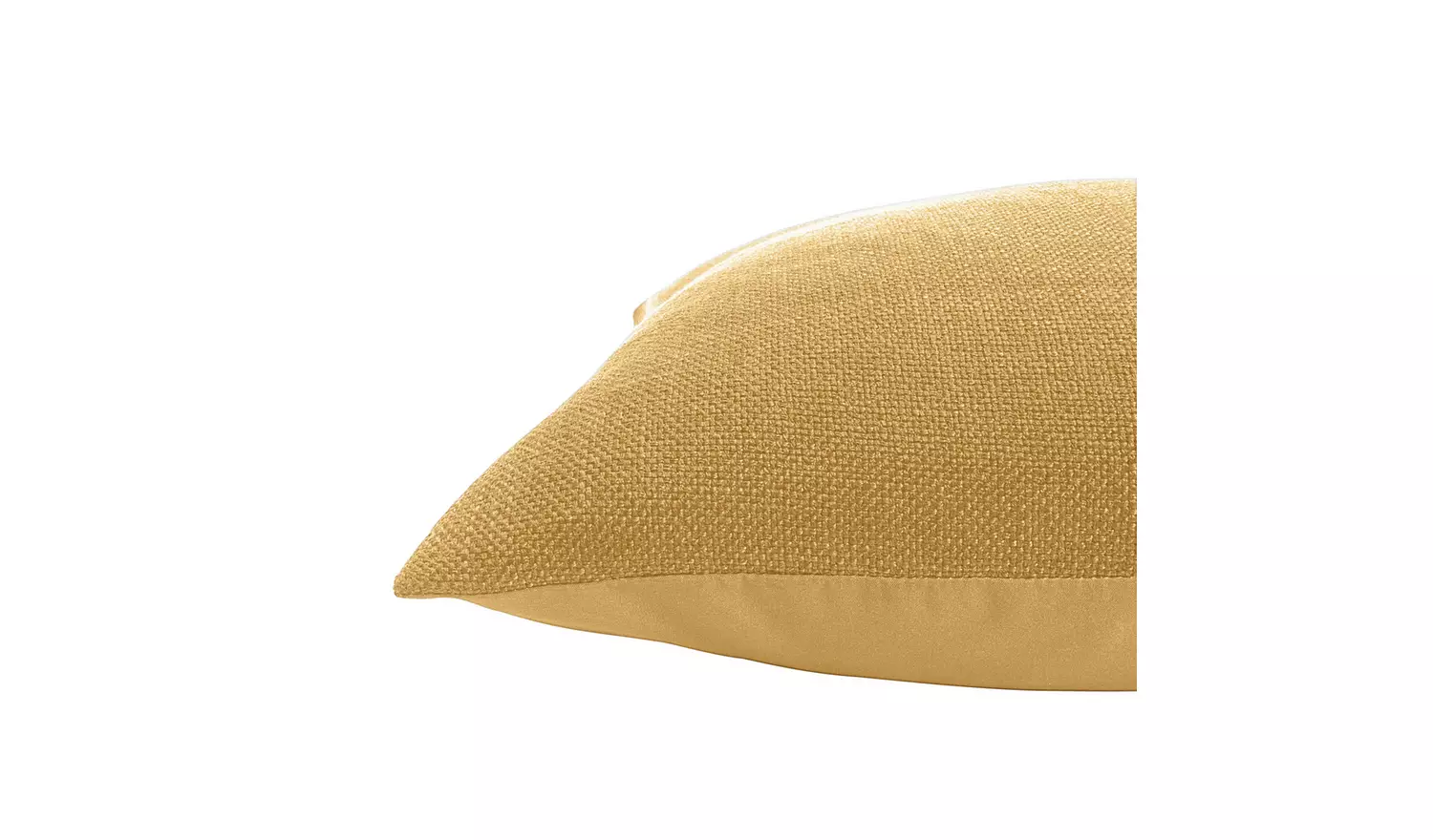 Habitat Basket Weave Cushion Cover -2 Pack -Mustard- 43x43cm