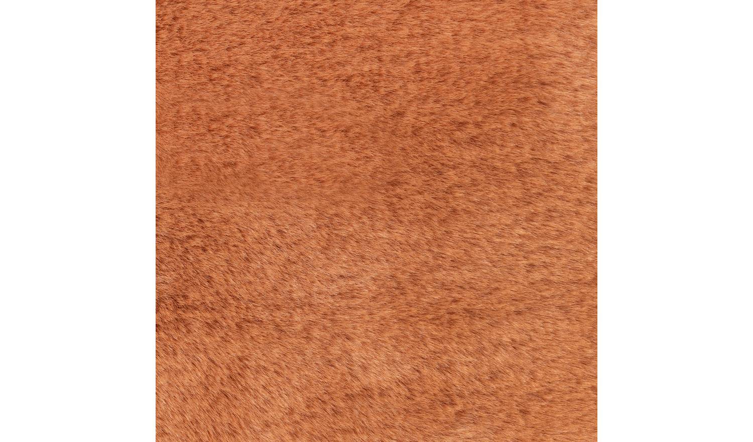 Habitat Faux Fur Cushion - Cinnamon - 43x43cm