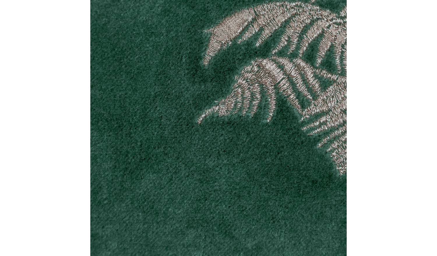 Habitat Embroidered Palm Cushion - Green -43X43cm