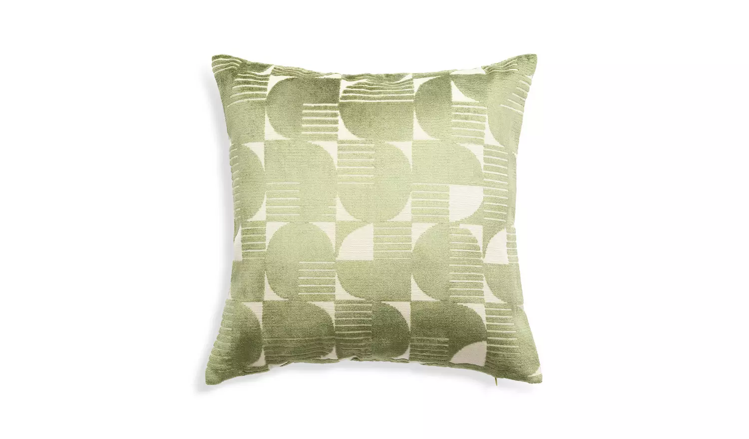 Habitat Jacquard Cushion - Green - 43x43cm
