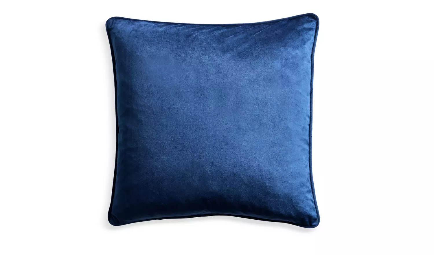 Habitat Velvet Cushion - Navy - 55x55cm