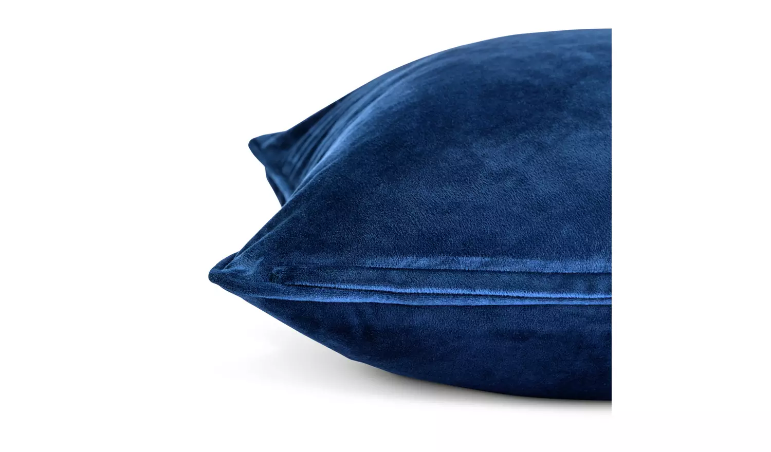 Habitat Velvet Cushion - Navy - 55x55cm