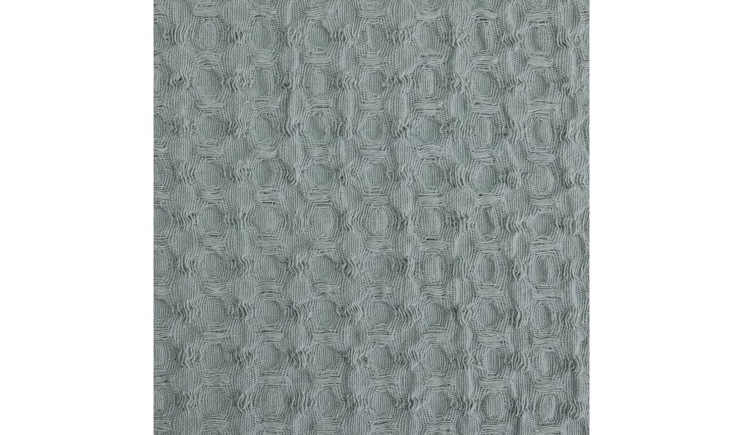 Habitat Waffle Frayed Cushion - Seafoam Green - 55x40cm