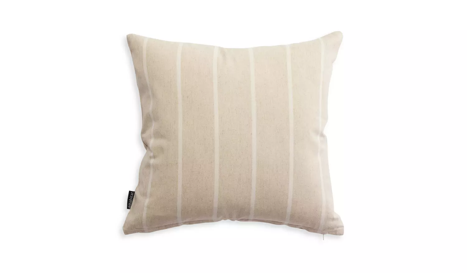 Habitat Yarn Dye Stripe Cushion - Cream - 43x43cm