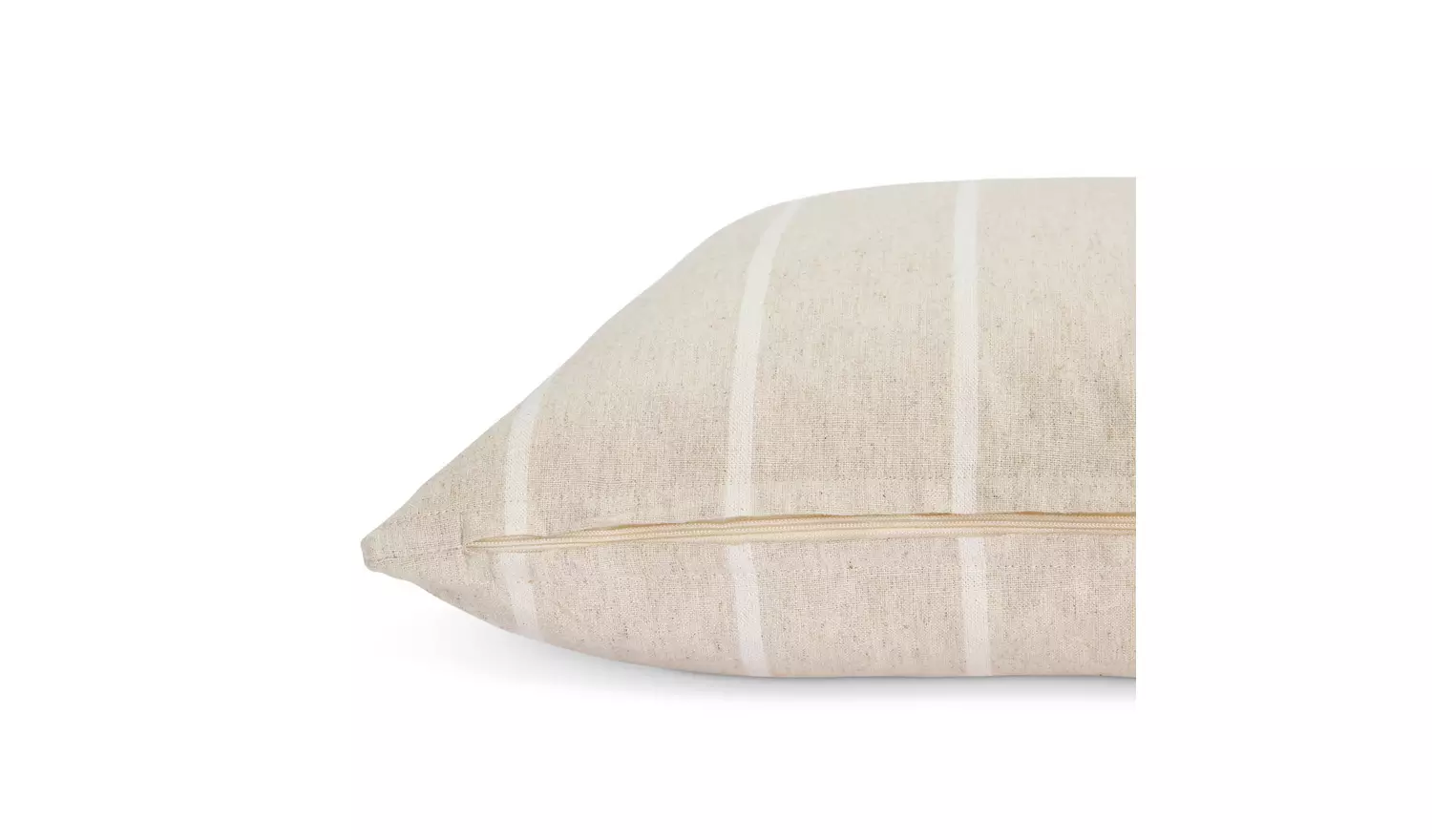 Habitat Yarn Dye Stripe Cushion - Cream - 43x43cm