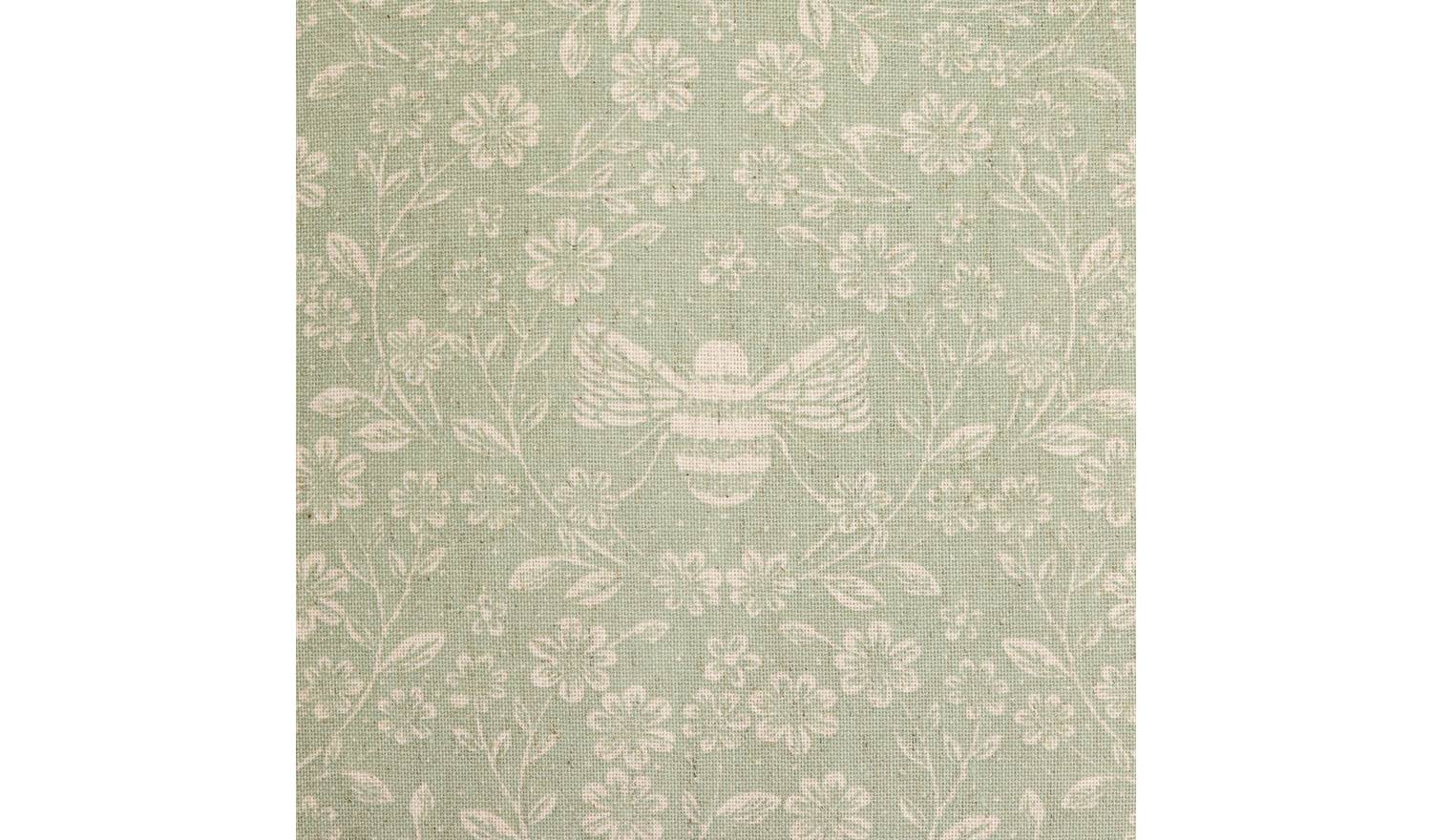 Argos Home Bee 2 Pack Cushion Cover - Sage - 43x43cm