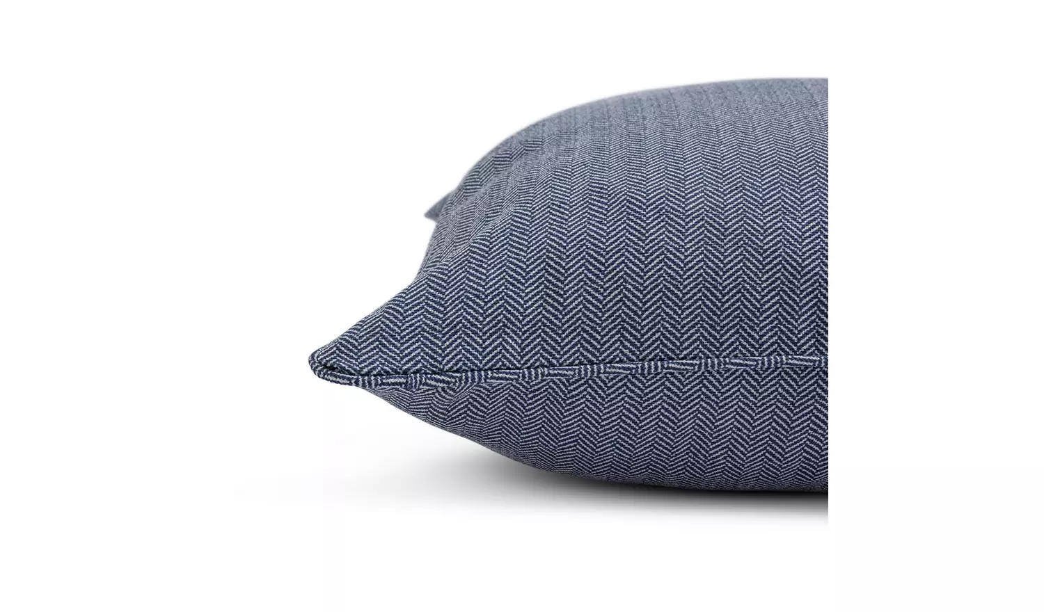 Habitat Herringbone Cushion Cover - 2 Pack - Blue
