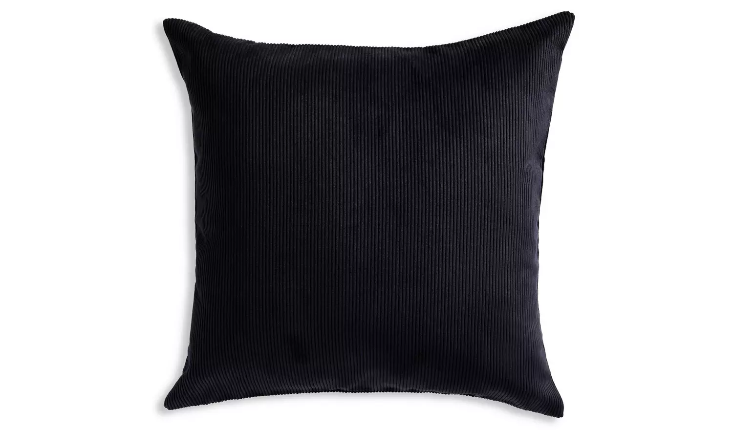 Habitat Cord Cushion Cover - Black - 50x50cm