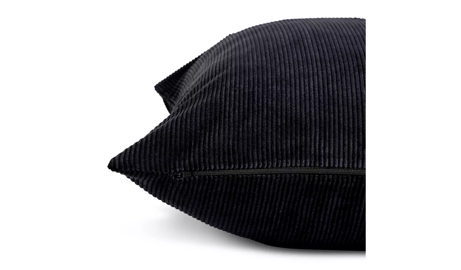 Habitat Cord Cushion Cover - Black - 50x50cm