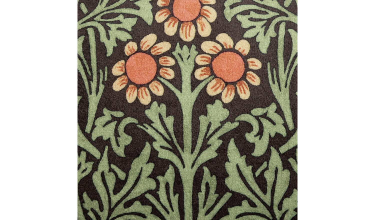 Habitat x Morris & Co. Blackthorn Velvet Cushion - Green