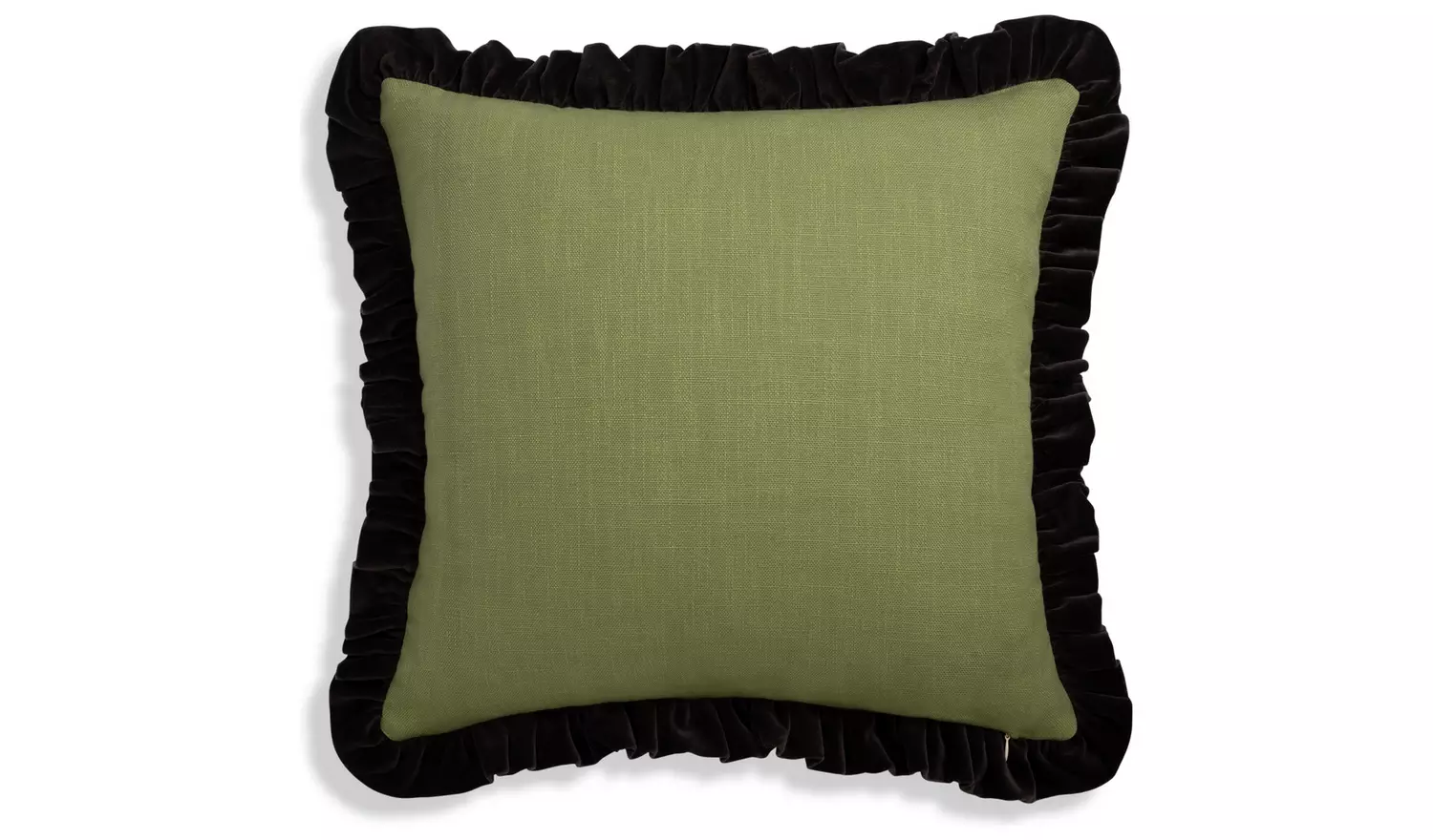 Habitat x Morris & Co. Blackthorn Velvet Cushion - Green