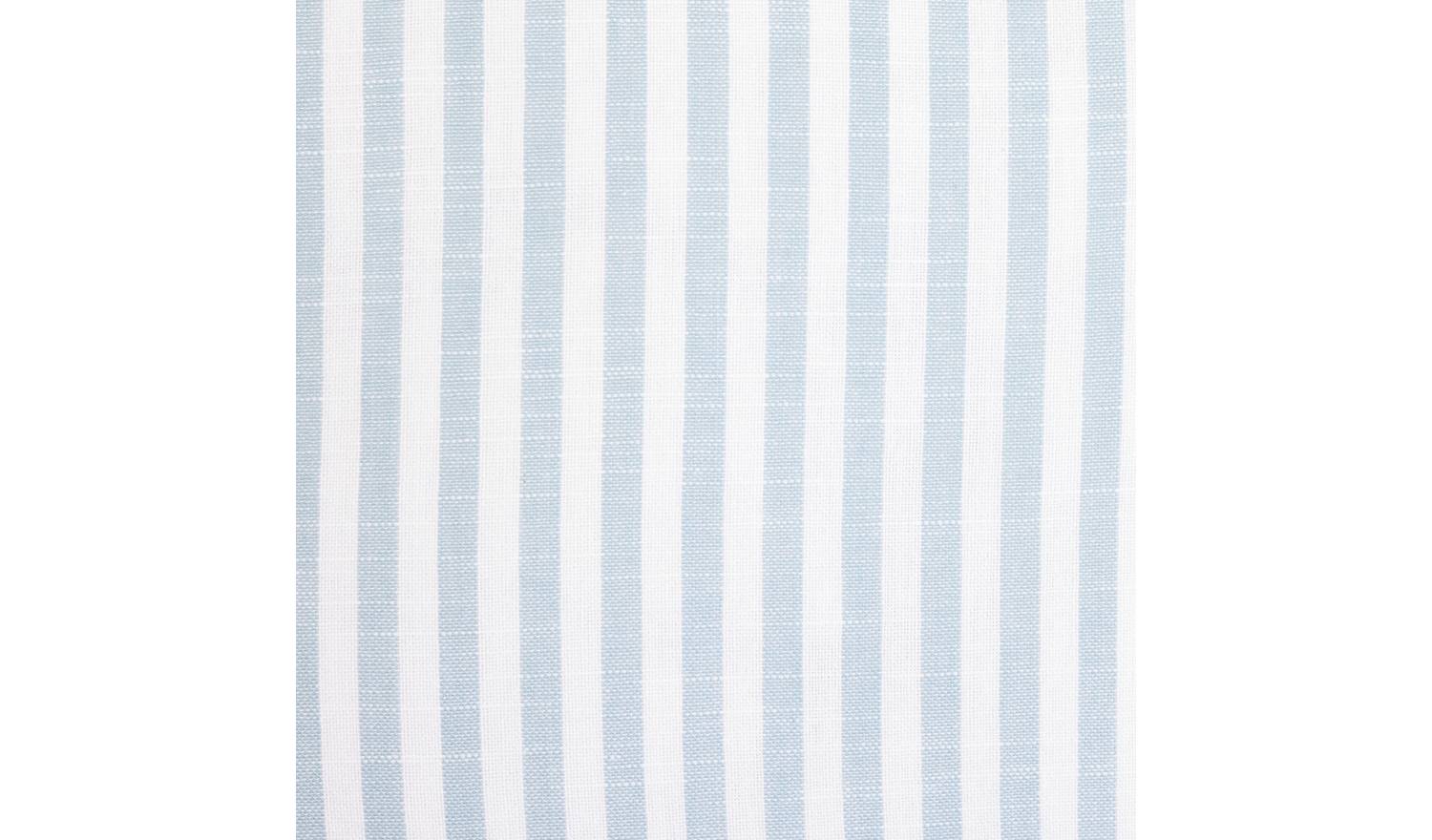 Habitat Blue Stripe Ruffle Cushion - 43x43cm