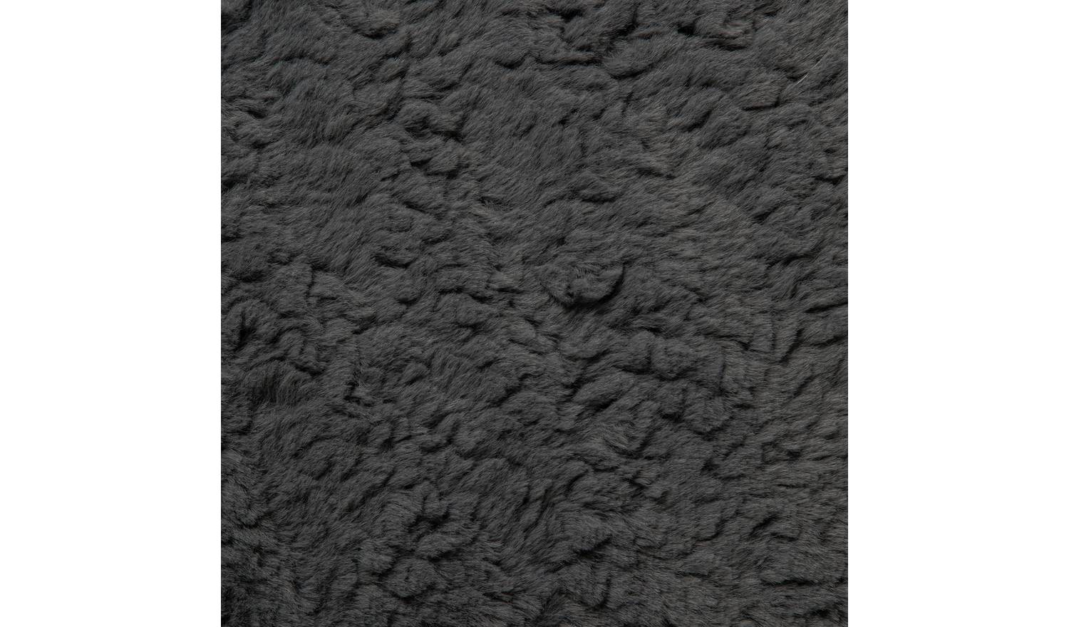 Habitat Faux Fur Textured Cushion - Charcoal - 43x43cm