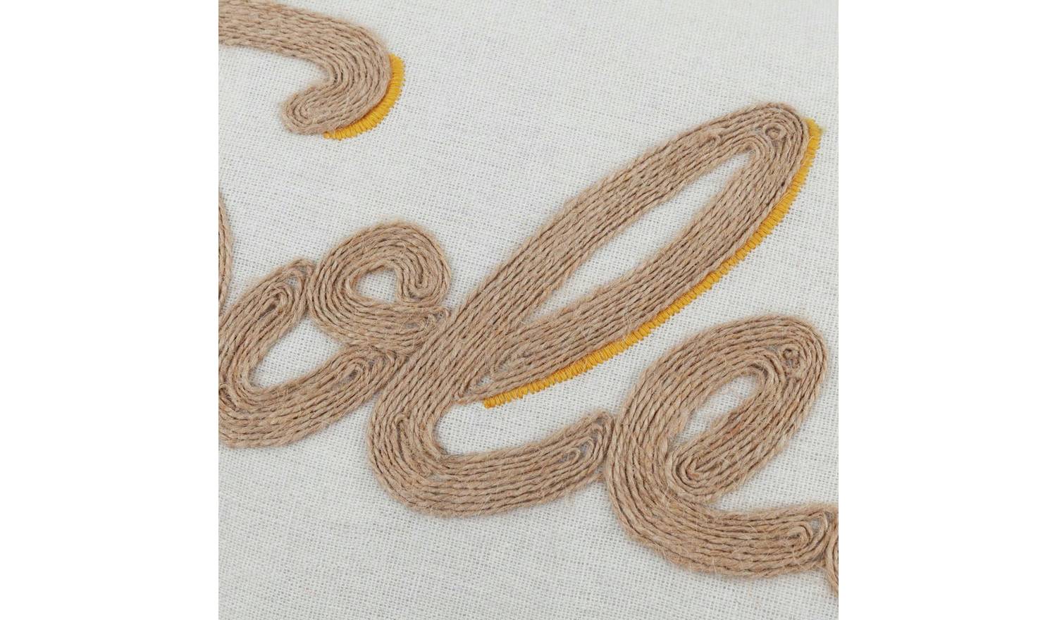 furn Soleil Woven Cushion - Yellow - 30x50cm