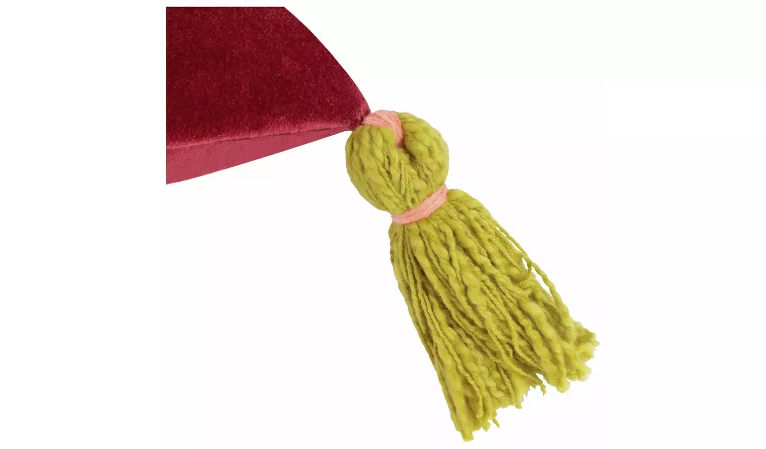 Wylder Magic Mushrooms Tasselled Cushion - Red - 45x45cm