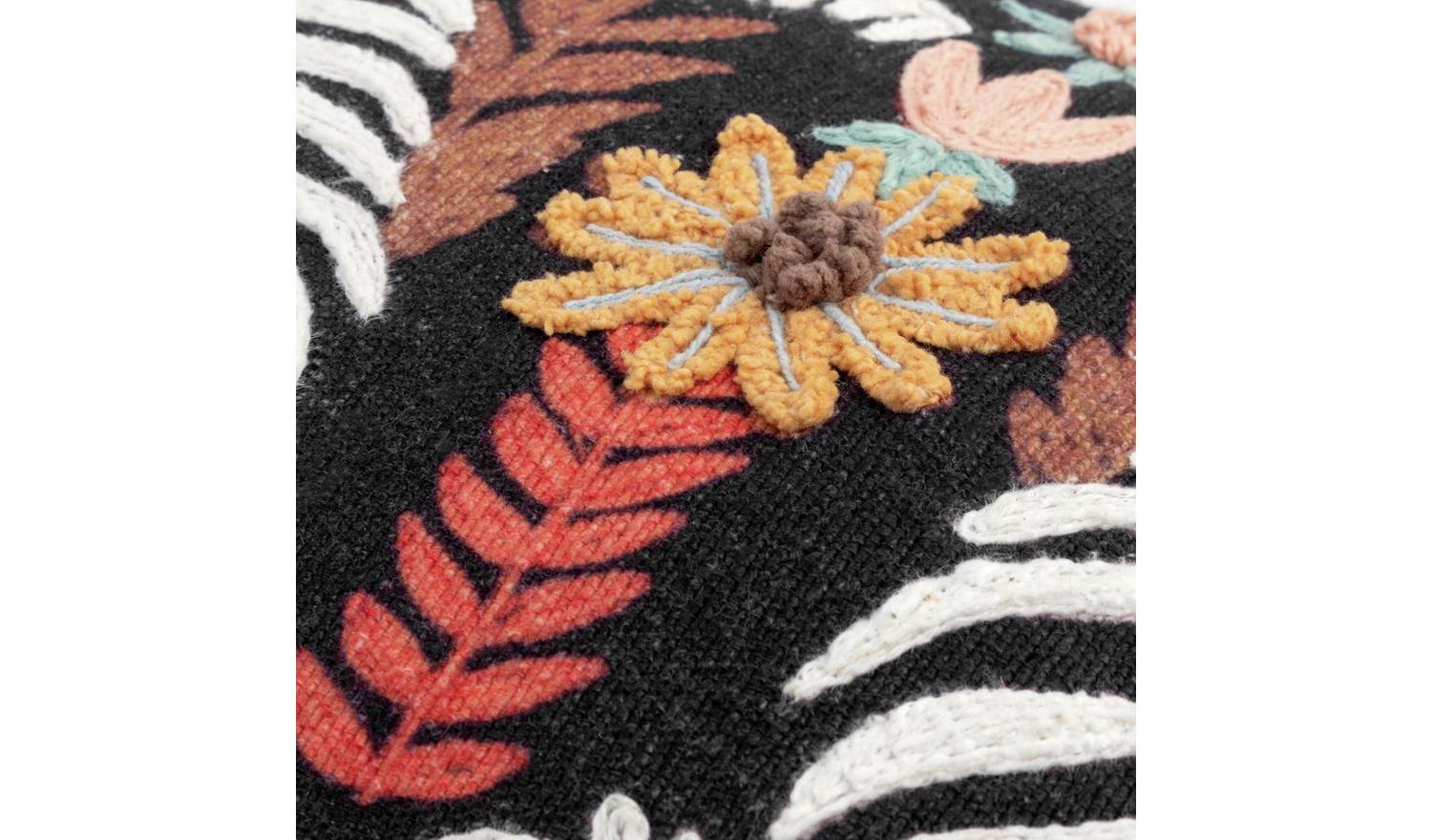 Wylder Mirrored Zebra Cushion - Black - 30x50cm