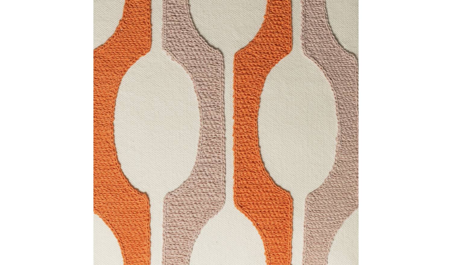 Habitat x Scion Billow Cushion - Orange - 43x43cm