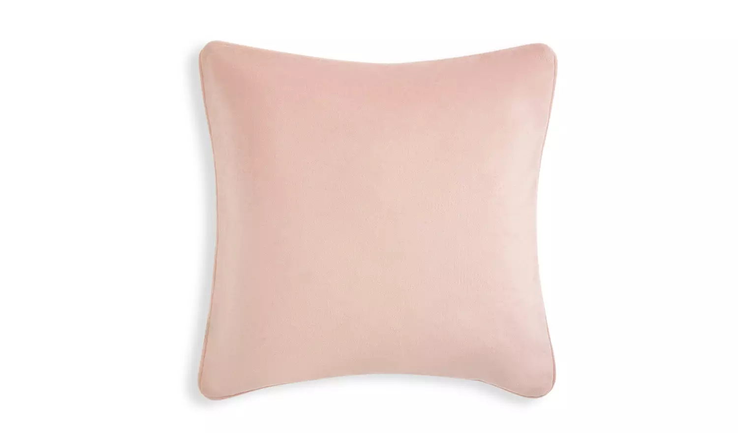 Habitat Velvet Cushion - Blush - 43x43cm