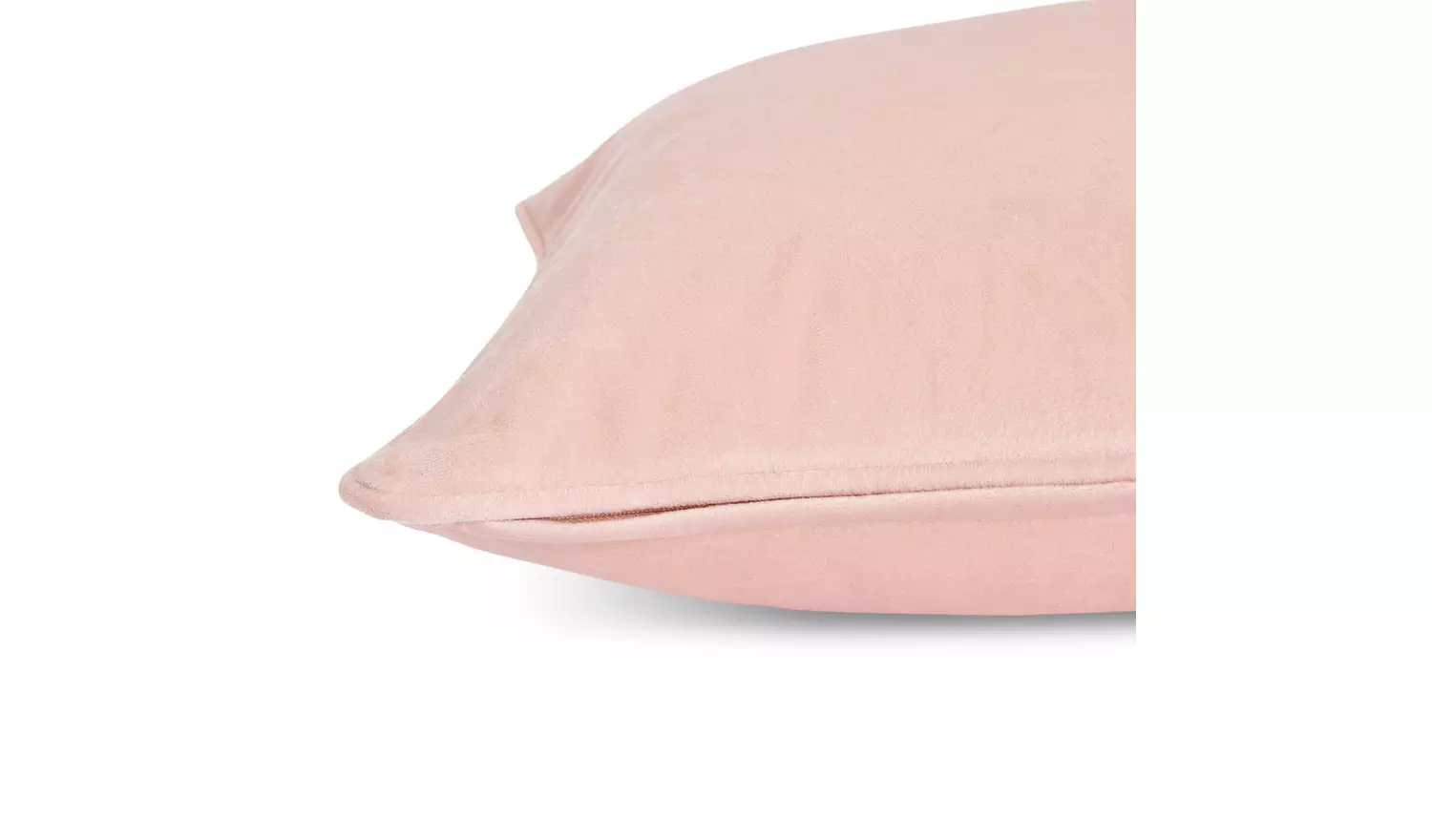 Habitat Velvet Cushion - Blush - 43x43cm