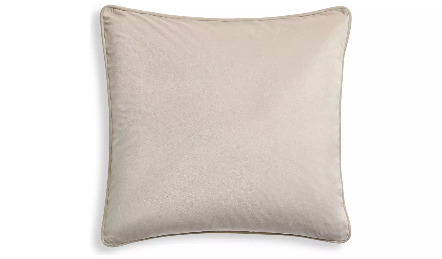 Habitat Velvet Cushion - Champagne - 55x55cm