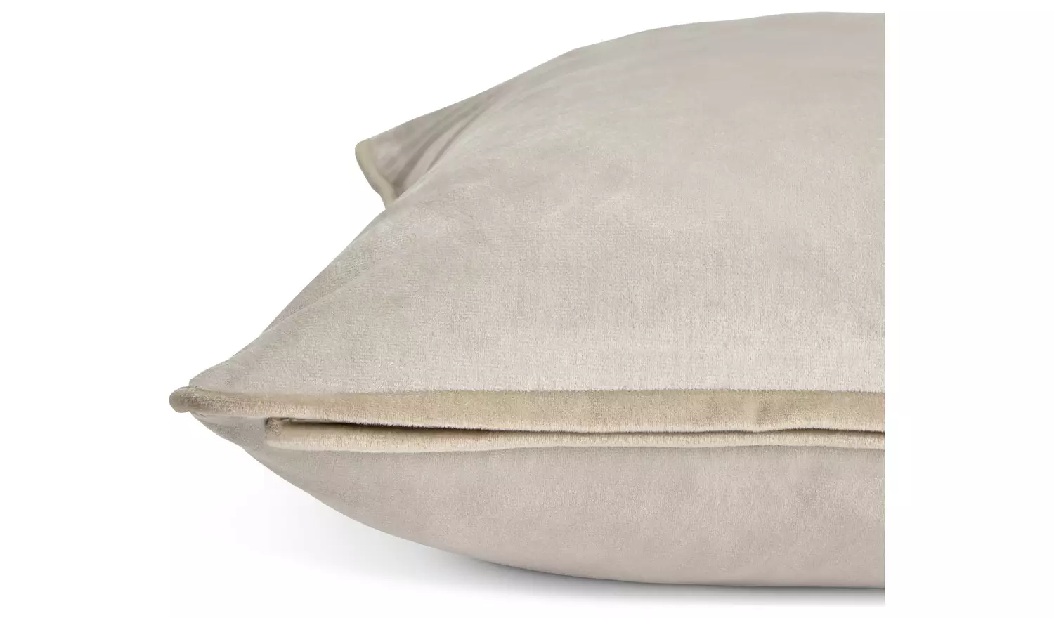 Habitat Velvet Cushion - Champagne - 55x55cm