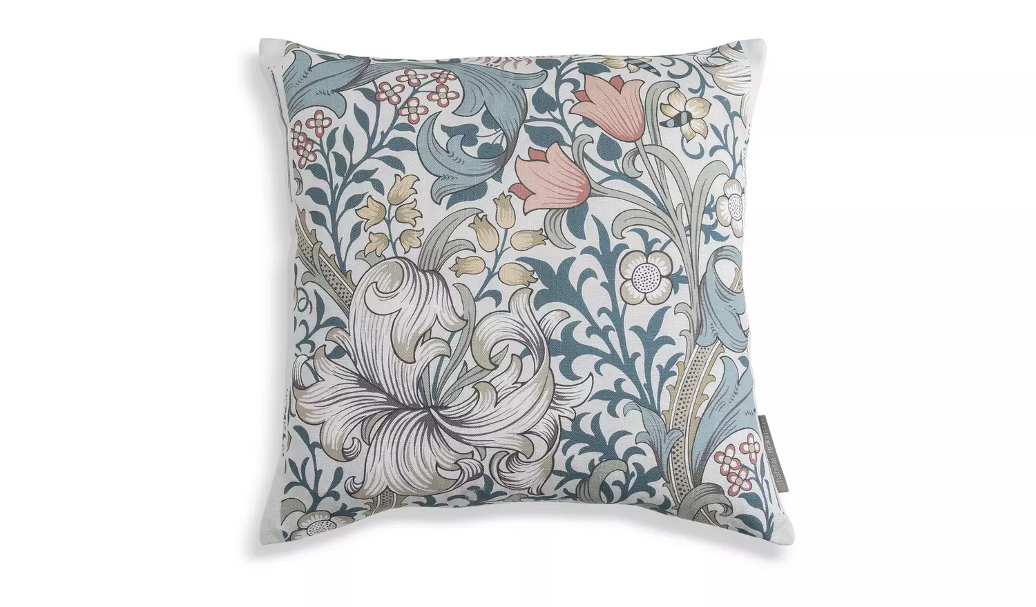 Habitat x Morris & Co. Golden Lily Cushion - Blue - 50x50cm