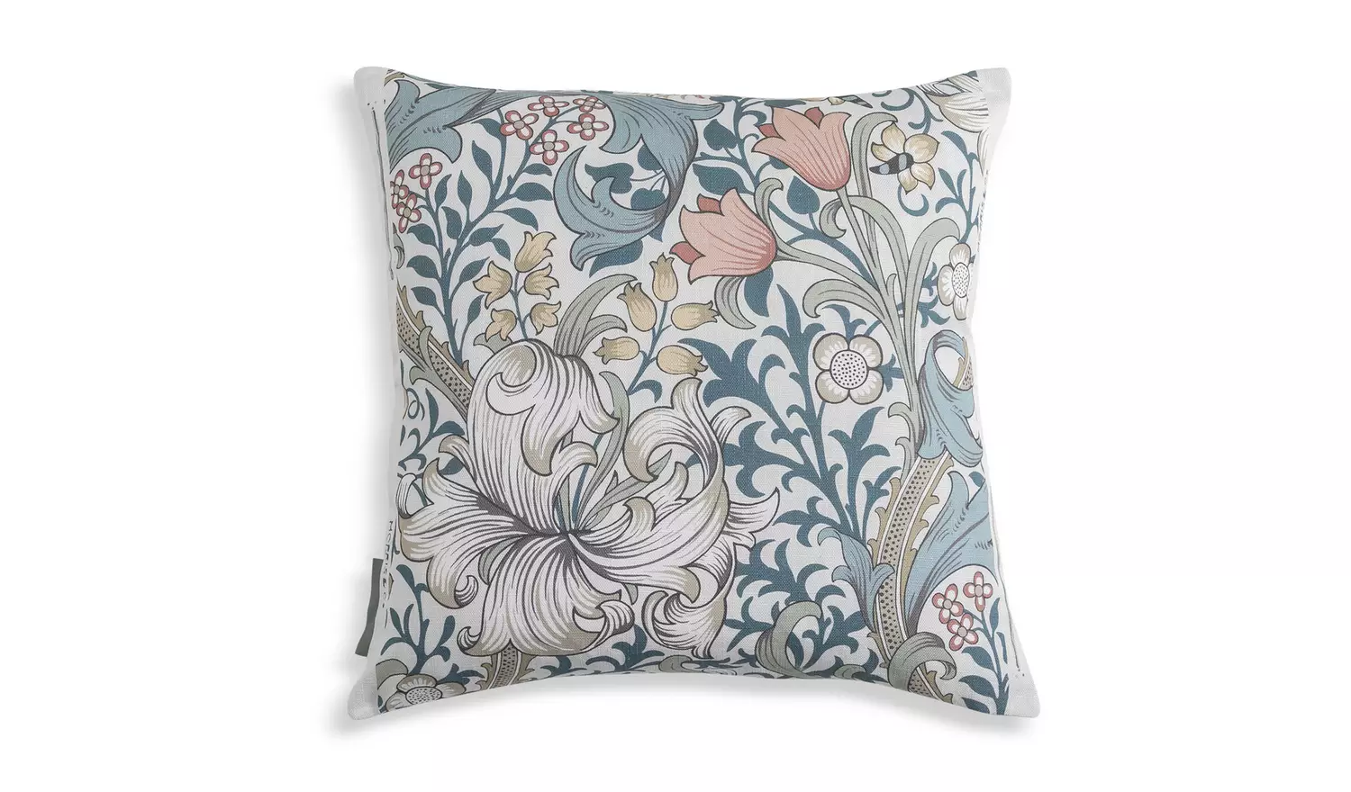 Habitat x Morris & Co. Golden Lily Cushion - Blue - 50x50cm