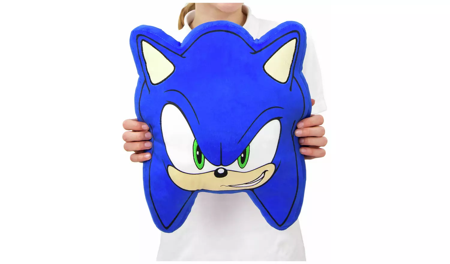 Sonic Shaped Cushion - Blue - 35x35cm