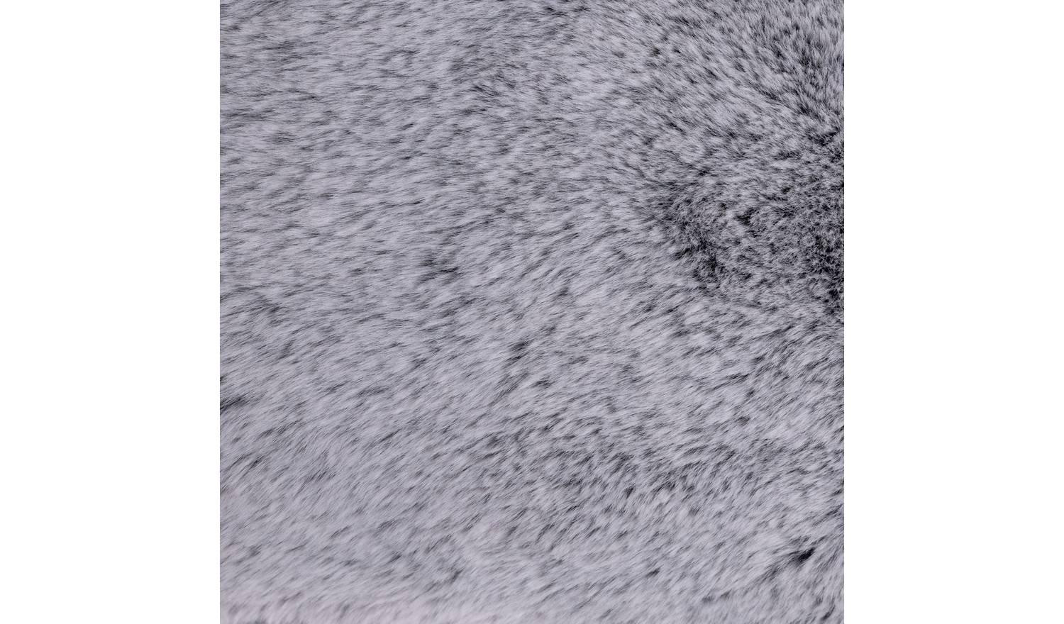 Habitat Faux Fur Tipped Cushion - Charcoal - 43x43cm