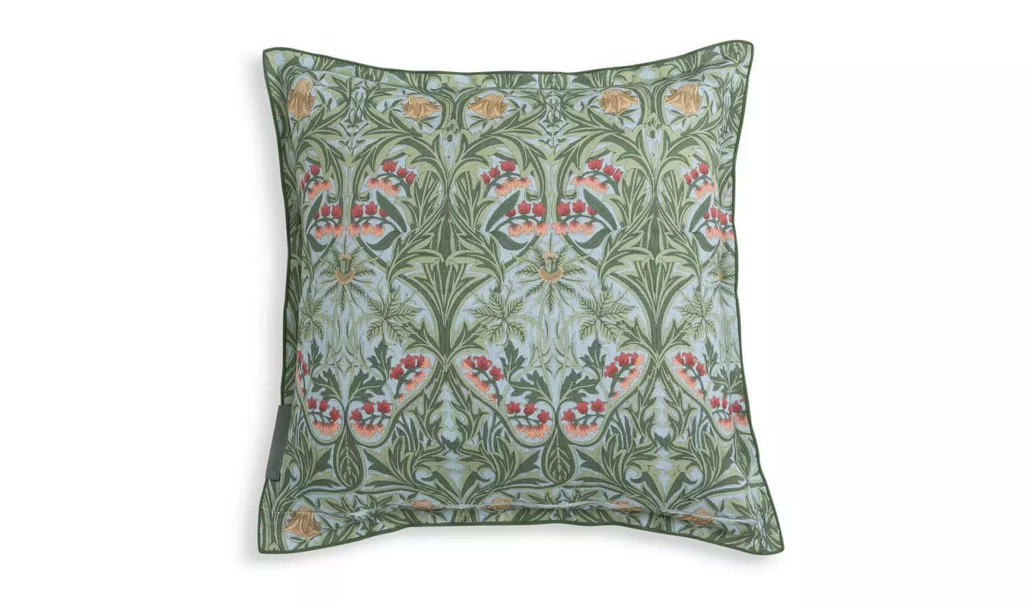 Habitat x Morris & Co. Bluebell Cushion - Green - 50x50cm