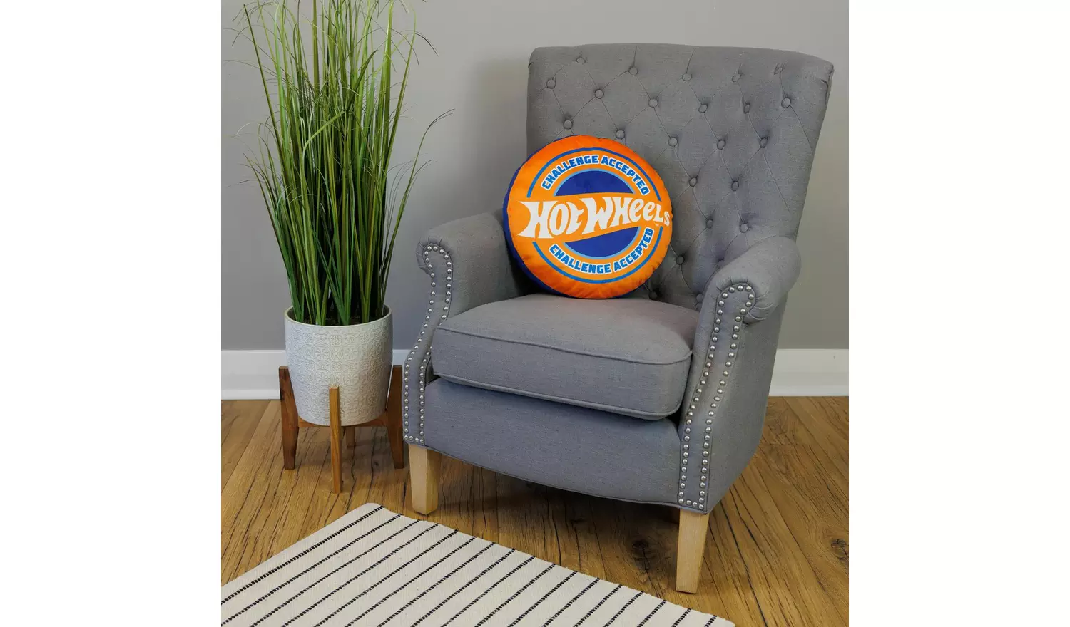 Hot Wheels Shaped Cushion - Orange - 40cm