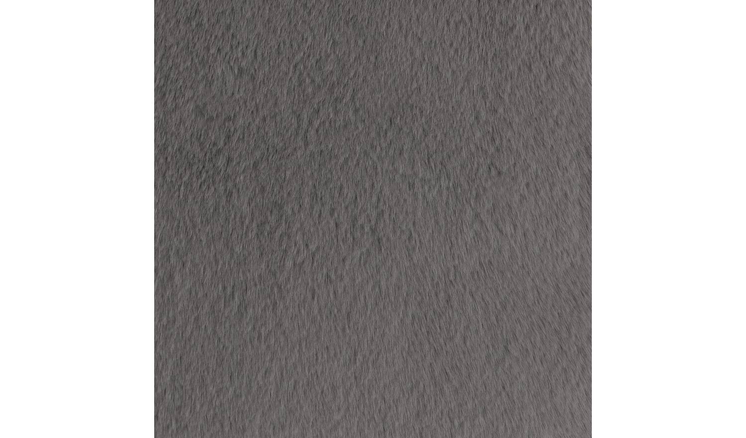 Habitat Plain Faux Fur Cushion - Grey - 43x43cm