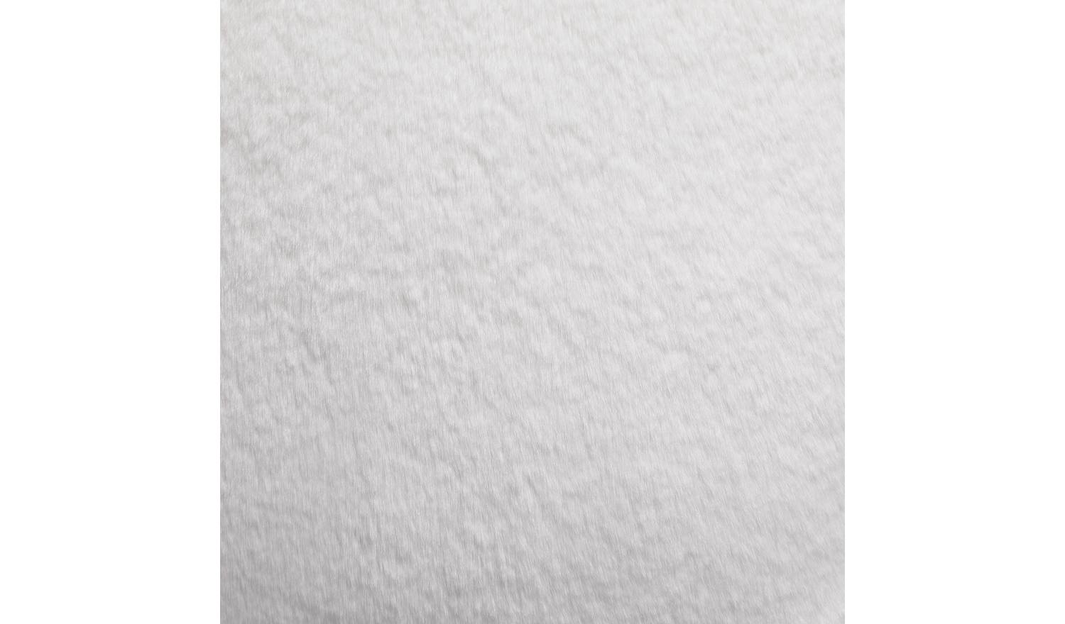 Habitat Plain Faux Fur Cushion - Cream - 43x43cm