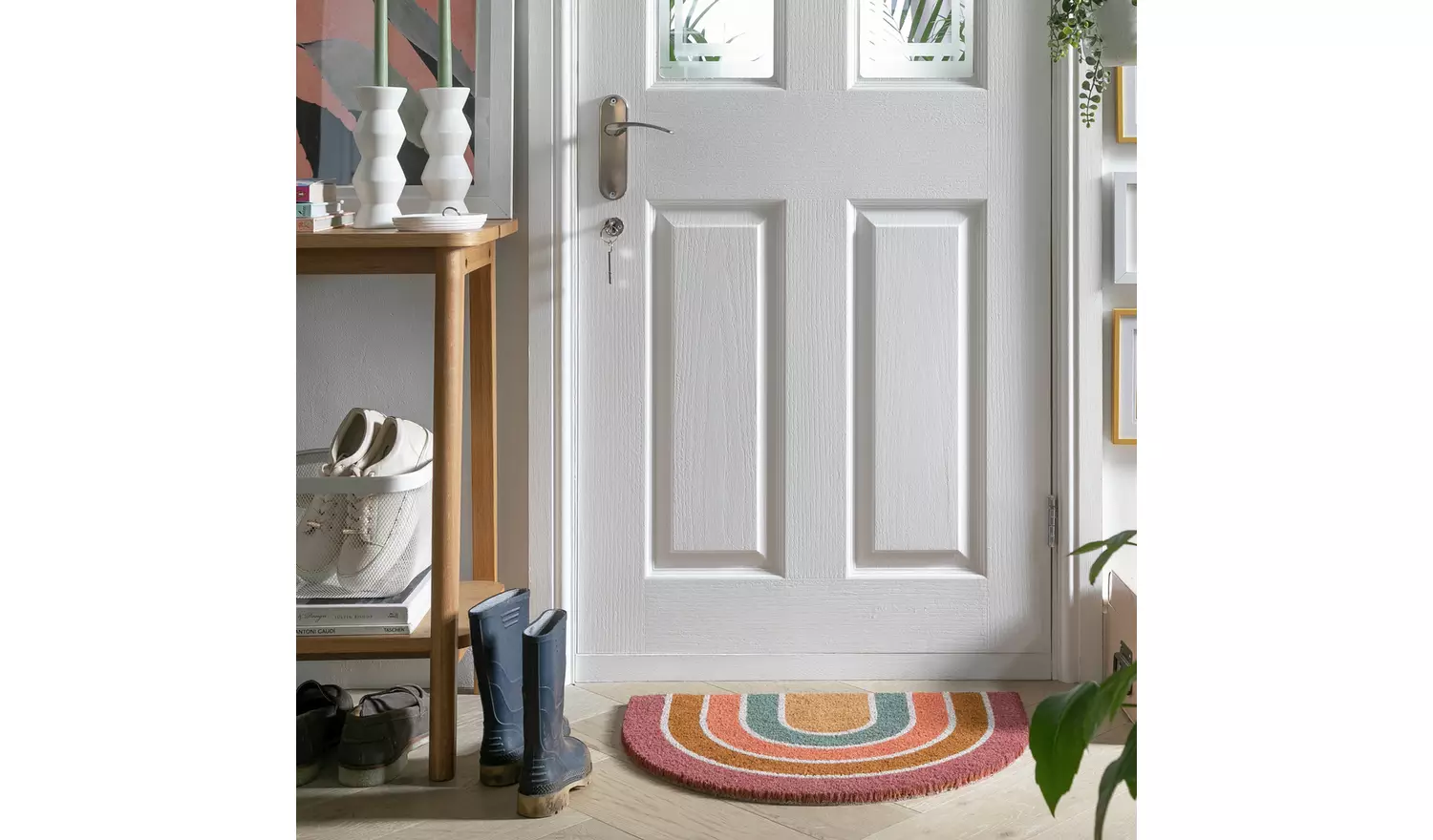 Habitat Rainbow Short Pile Doormat - 60x40cm