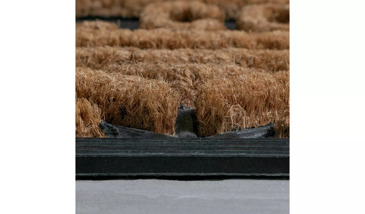 Argos Home Welcome Natural & Black Short Pile Doormat