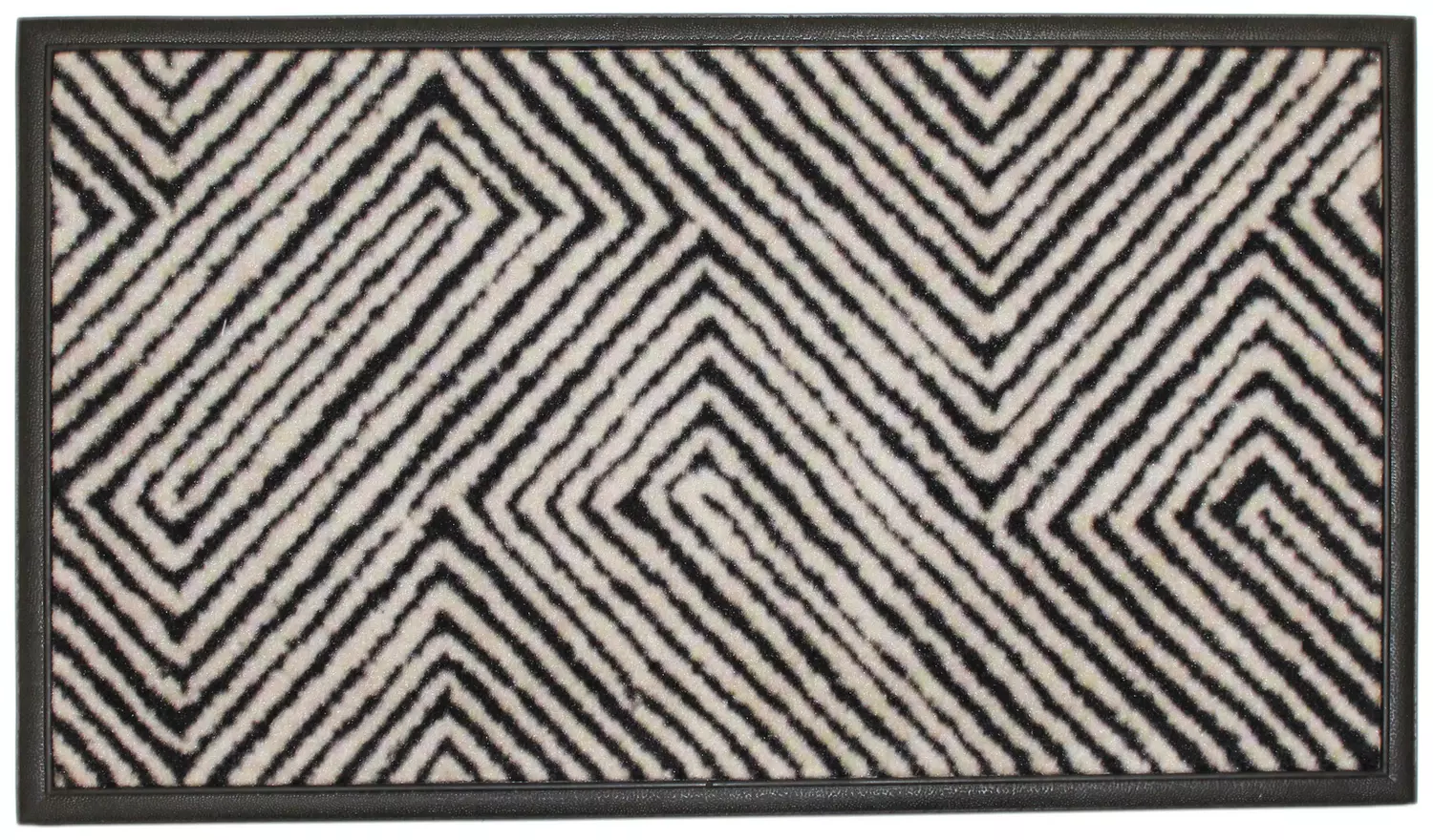Mighty Mats Super Sorb Abstract Monochrome Doormat - 45x75cm