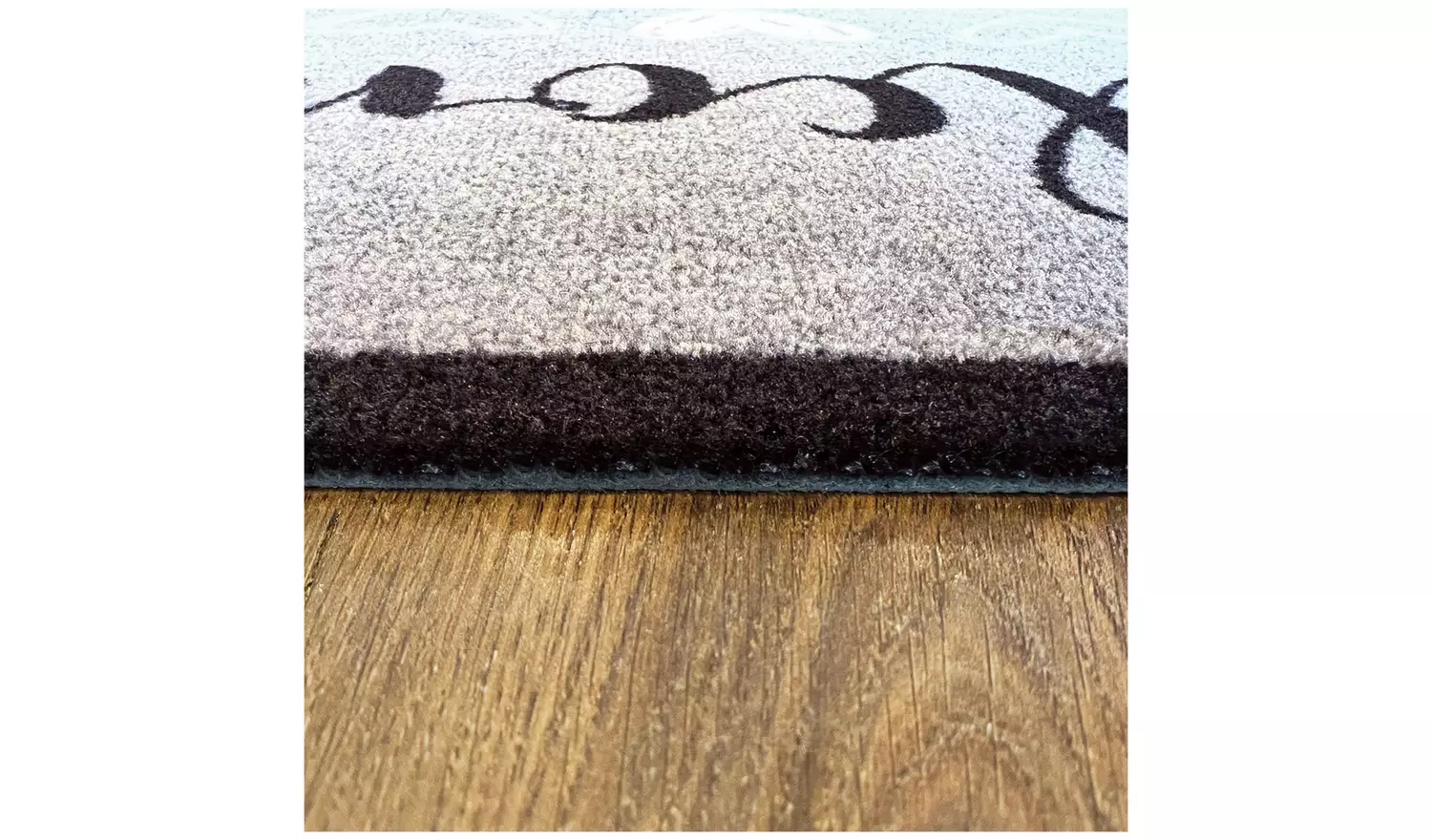 My Mats Welcome Grey Hearts Short Pile Doormat - 75x50cm